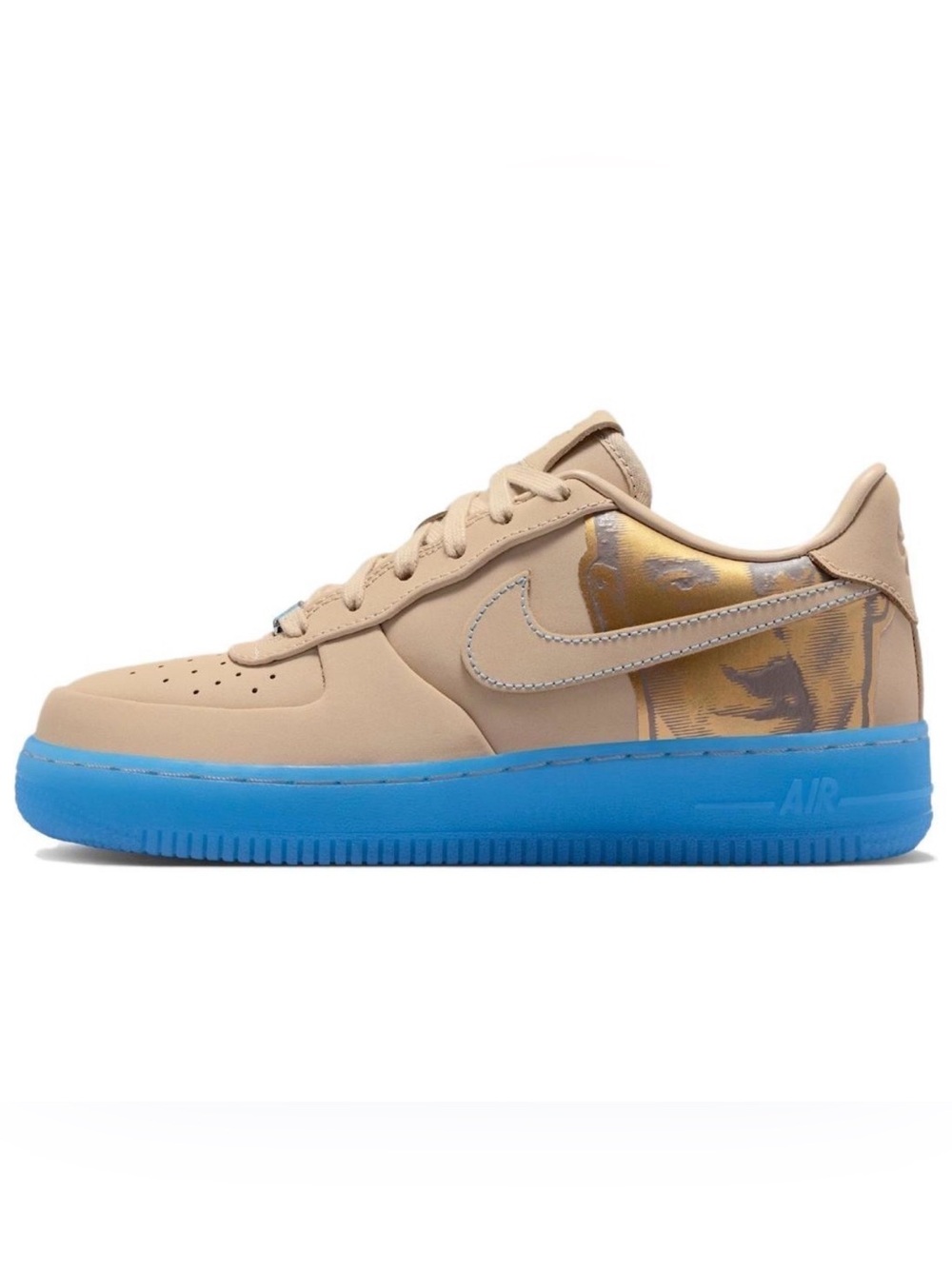 NWOT Nike Air Force 1 Low Protro Kobe Linen Blue Size 7Y / W 8.5, M 7